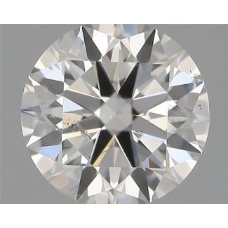 0.50 Carat Round G SI2 EX IGI Natural Diamond