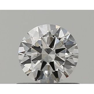 0.5 Carat Round G VVS2 EX GIA Natural Diamond