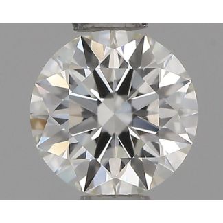 0.52 Carat Round G VVS1 EX IGI Natural Diamond