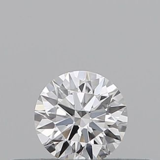 0.18 Carat Round D SI1 EX VG GIA Natural Diamond