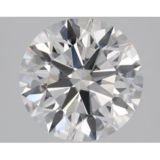 1.58 Carat Round E VVS1 EX GIA Natural Diamond