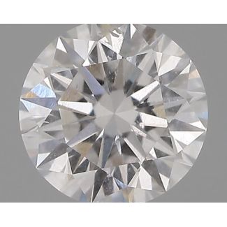 0.30 Carat Round D SI2 EX IGI Natural Diamond