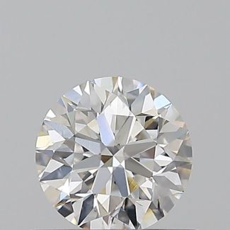 0.56 Carat Round G SI1 EX VG GIA Natural Diamond