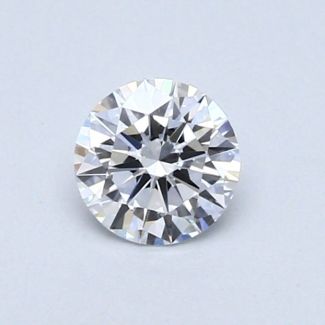 0.43 Carat Round D VVS1 VG EX GIA Natural Diamond