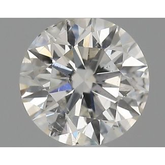 0.4 Carat Round H SI2 EX GIA Natural Diamond