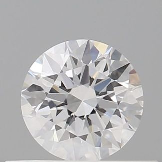 0.42 Carat Round D VVS2 EX GIA Natural Diamond