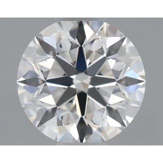 0.64 Carat Round E VVS2 EX GIA Natural Diamond