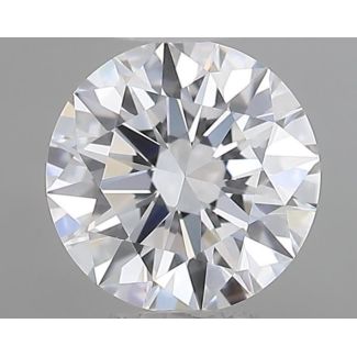 0.47 Carat Round D VVS2 EX GIA Natural Diamond