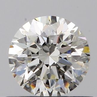 0.52 Carat Round J VS2 VG EX GIA Natural Diamond