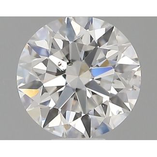 0.45 Carat Round G SI1 EX GIA Natural Diamond