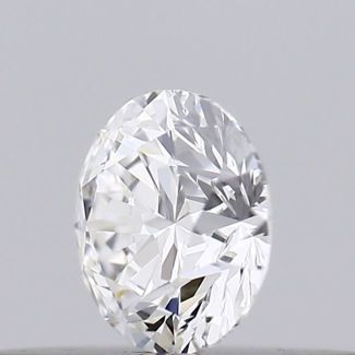 0.18 Carat Round F VVS2 EX GIA Natural Diamond