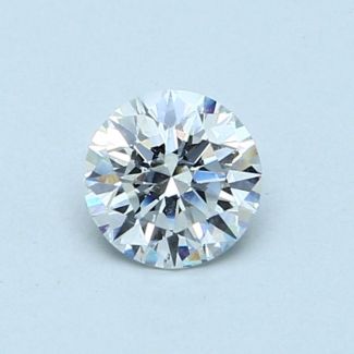 0.57 Carat Round D VS2 EX GIA Natural Diamond