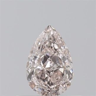 0.52 Carat Pear Fancy Deep Orangey Pink VS2 - VG GIA Natural Diamond