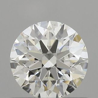 0.58 Carat Round H VS2 EX GIA Natural Diamond