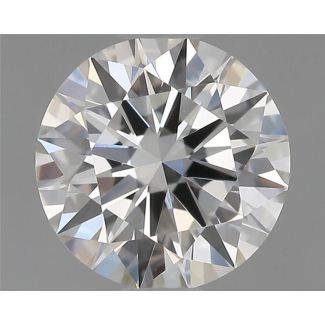 0.56 Carat Round H VVS2 EX GIA Natural Diamond