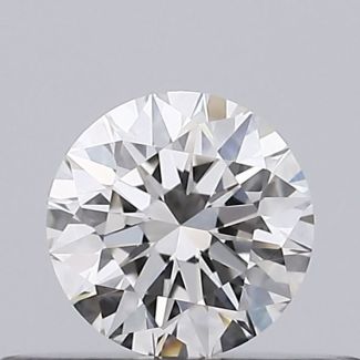 0.24 Carat Round I VVS2 EX GIA Natural Diamond