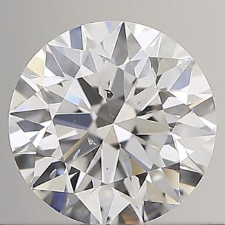 0.50 Carat Round E SI2 EX GIA Natural Diamond