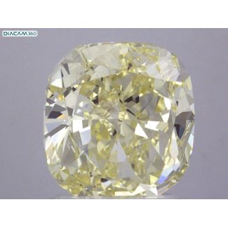 2.39 Carat Cushion Brilliant Light Yellow SI1 - VG GD GIA Natural Diamond