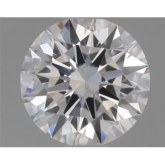 0.44 Carat Round E VVS1 EX GIA Natural Diamond