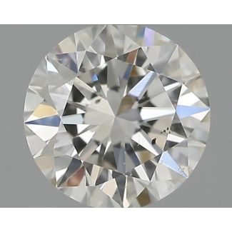 0.30 Carat Round H SI1 EX GIA Natural Diamond