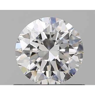 0.7 Carat Round F VVS2 EX GD GIA Natural Diamond