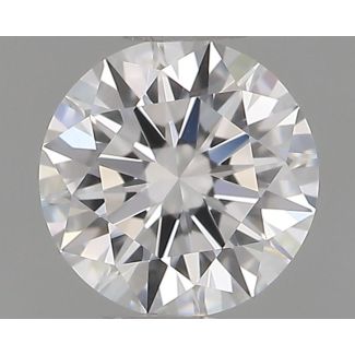 0.45 Carat Round E VVS2 EX GIA Natural Diamond