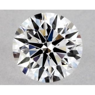 0.37 Carat Round D VVS2 EX GIA Natural Diamond