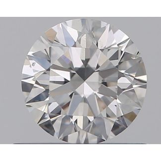 0.50 Carat Round E SI1 EX GIA Natural Diamond