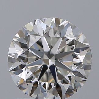 0.90 Carat Round J VS2 VG EX GIA Natural Diamond