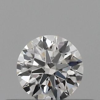 0.23 Carat Round H VVS1 EX GIA Natural Diamond