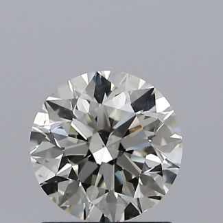 1.00 Carat Round K SI1 EX VG GIA Natural Diamond