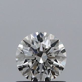 0.60 Carat Round I VVS2 EX GIA Natural Diamond