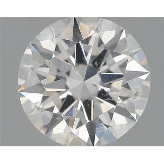 0.50 Carat Round F SI2 EX GIA Natural Diamond