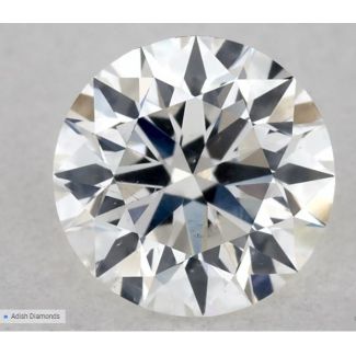 0.4 Carat Round F SI2 EX VG GIA Natural Diamond