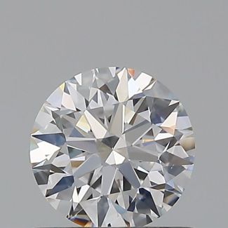 0.6 Carat Round D VS2 EX GIA Natural Diamond