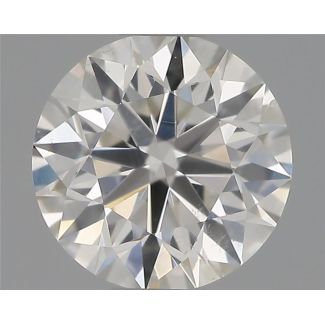 0.55 Carat Round H SI1 EX GIA Natural Diamond