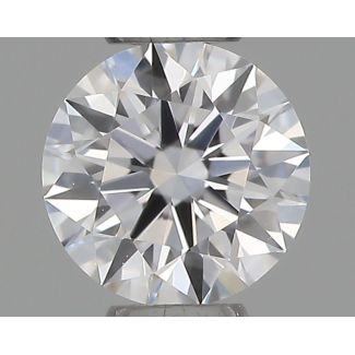 0.19 Carat Round D VVS1 EX VG GIA Natural Diamond