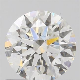 0.72 Carat Round H VVS2 EX GIA Natural Diamond