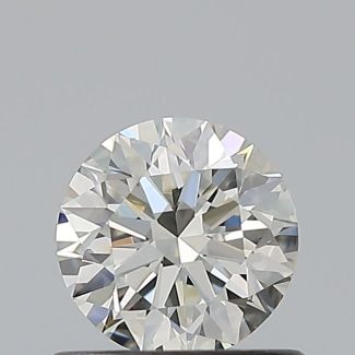 0.59 Carat Round I VVS1 EX GIA Natural Diamond