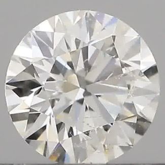 0.40 Carat Round G SI1 EX GIA Natural Diamond