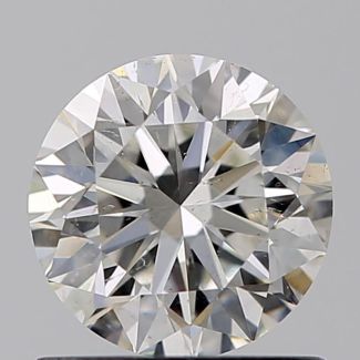 0.80 Carat Round H SI2 VG EX GIA Natural Diamond