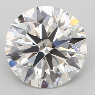 0.71 Carat Round H SI1 EX GIA Natural Diamond