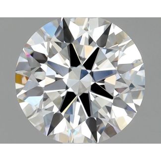 0.81 Carat Round D VVS2 EX GIA Natural Diamond