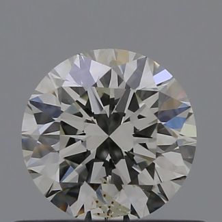 0.5 Carat Round H SI2 VG EX GIA Natural Diamond