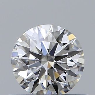 0.54 Carat Round H VS2 EX GIA Natural Diamond