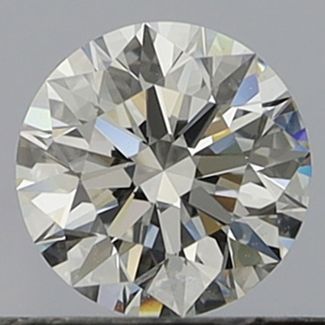 0.41 Carat Round H VS1 EX GIA Natural Diamond