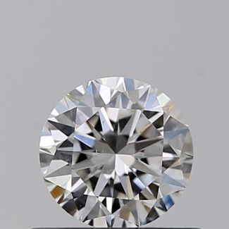 0.45 Carat Round F VS2 VG EX GIA Natural Diamond