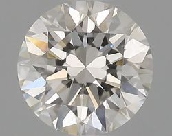 0.37 Carat Round H VVS1 EX GIA Natural Diamond