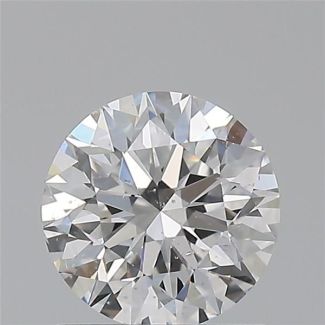 0.90 Carat Round F SI1 EX GIA Natural Diamond