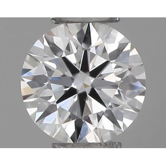 0.21 Carat Round D VVS2 EX VG GIA Natural Diamond